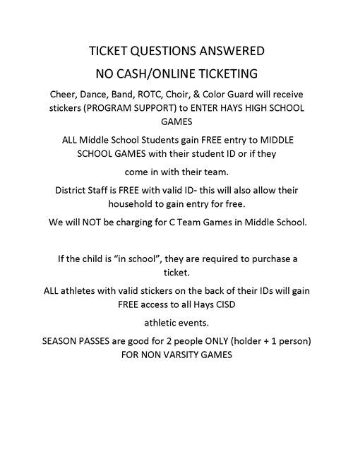 TICKET QUESTIONS
